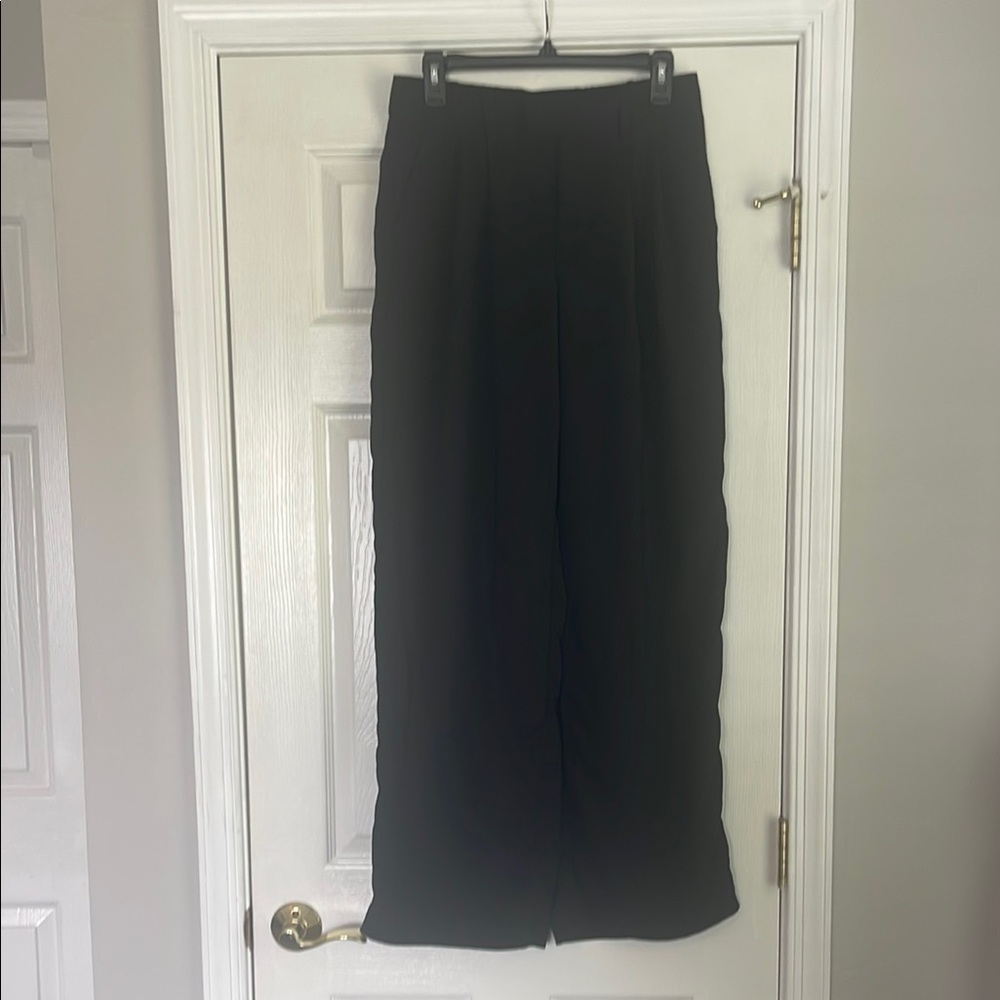 A New Day Elegant Black Wide-Leg Trousers